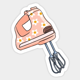 Peach Hand Mixer Sticker